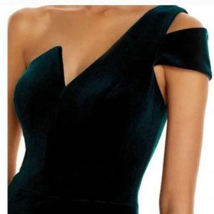 Velvet One Shoulder Gown